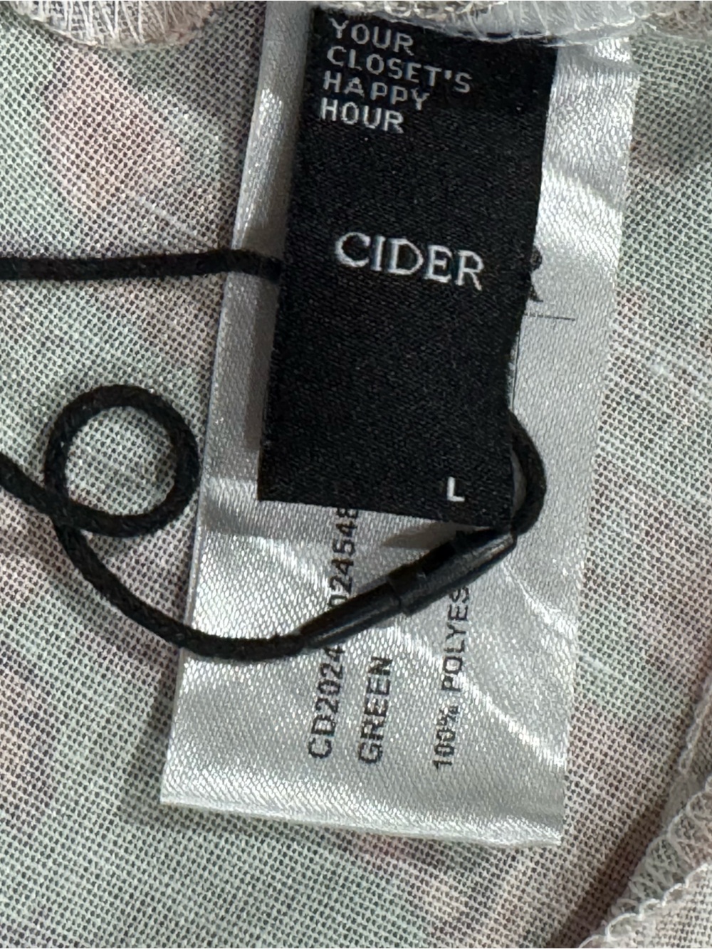 Cider Tie Back Keyhole Dress Women’s Large - Picture 4 of 5